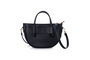 Lucky Bees Elin v2 Bolsa de Hombro Negra Cuero de Polivinilo Elegante y Sofisticada
